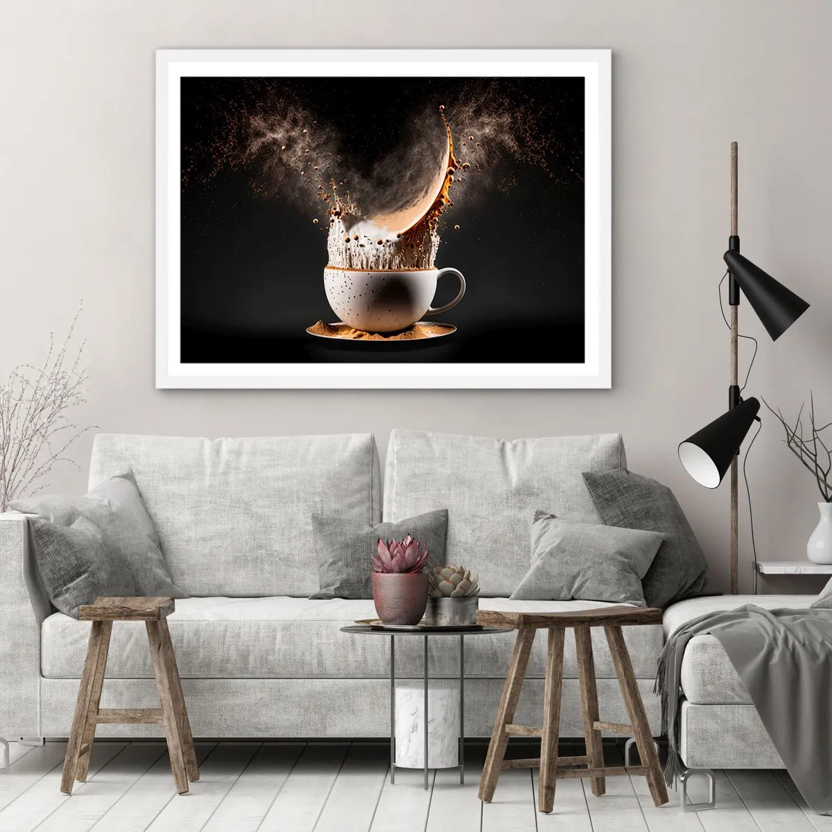 Affiche dans un cadre blanc - Poster - Une explosion de saveur - 40x30 cm