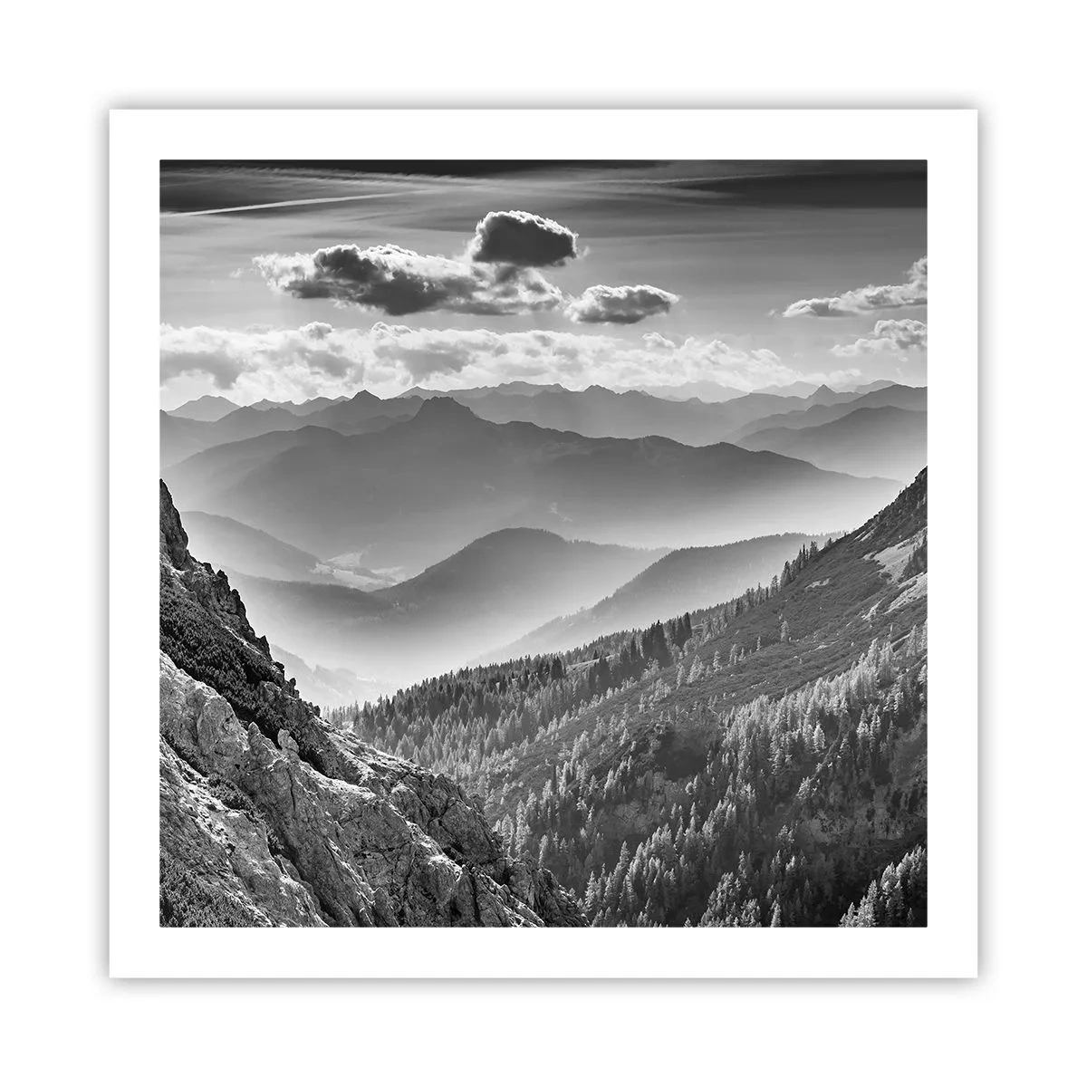 Affiche - Poster - Jusqu'à l'horizon - 60x60 cm