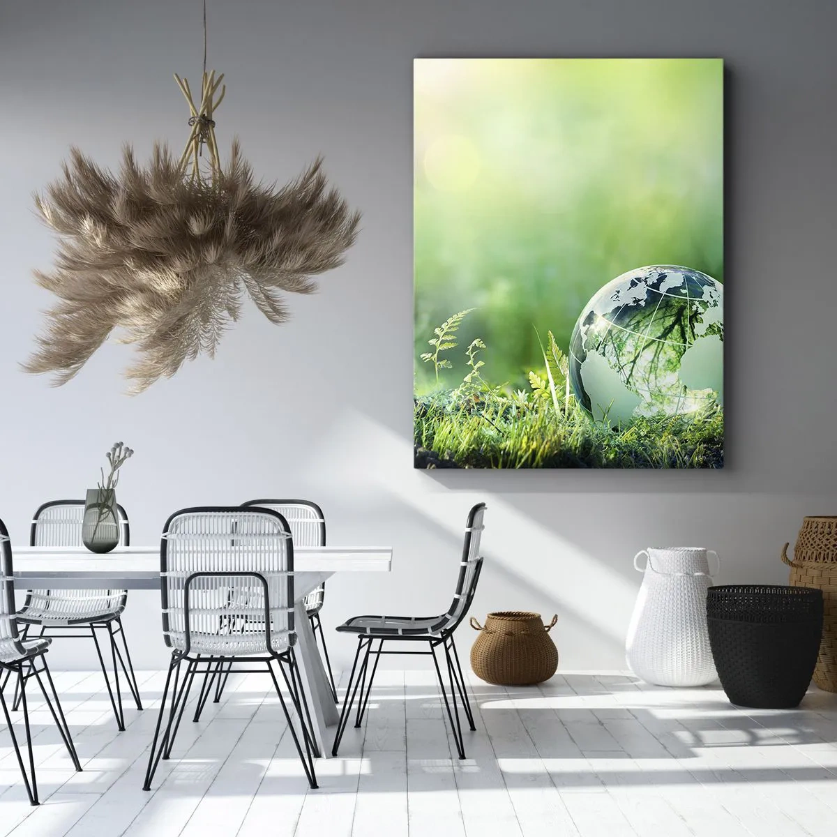 Impression sur toile - Image sur toile - La planette verte - 55x100 cm