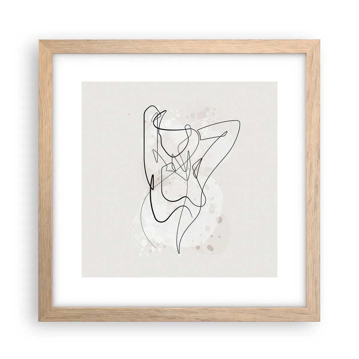 Affiche dans un chêne clair - Poster - L'art de la séduction - 30x30 cm