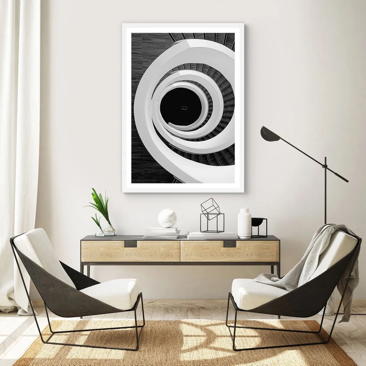 Affiche dans un cadre blanc - Poster - Les choses concrêtes - 30x40 cm