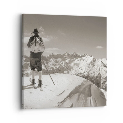 Impression sur toile - Image sur toile - Toutes les mêmes ces montagnes - 30x30 cm