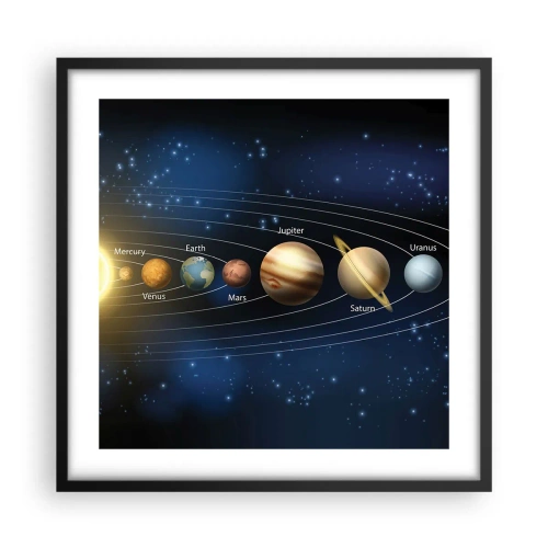 Affiche dans un cadre noir - Poster - L'une des dix - 50x50 cm