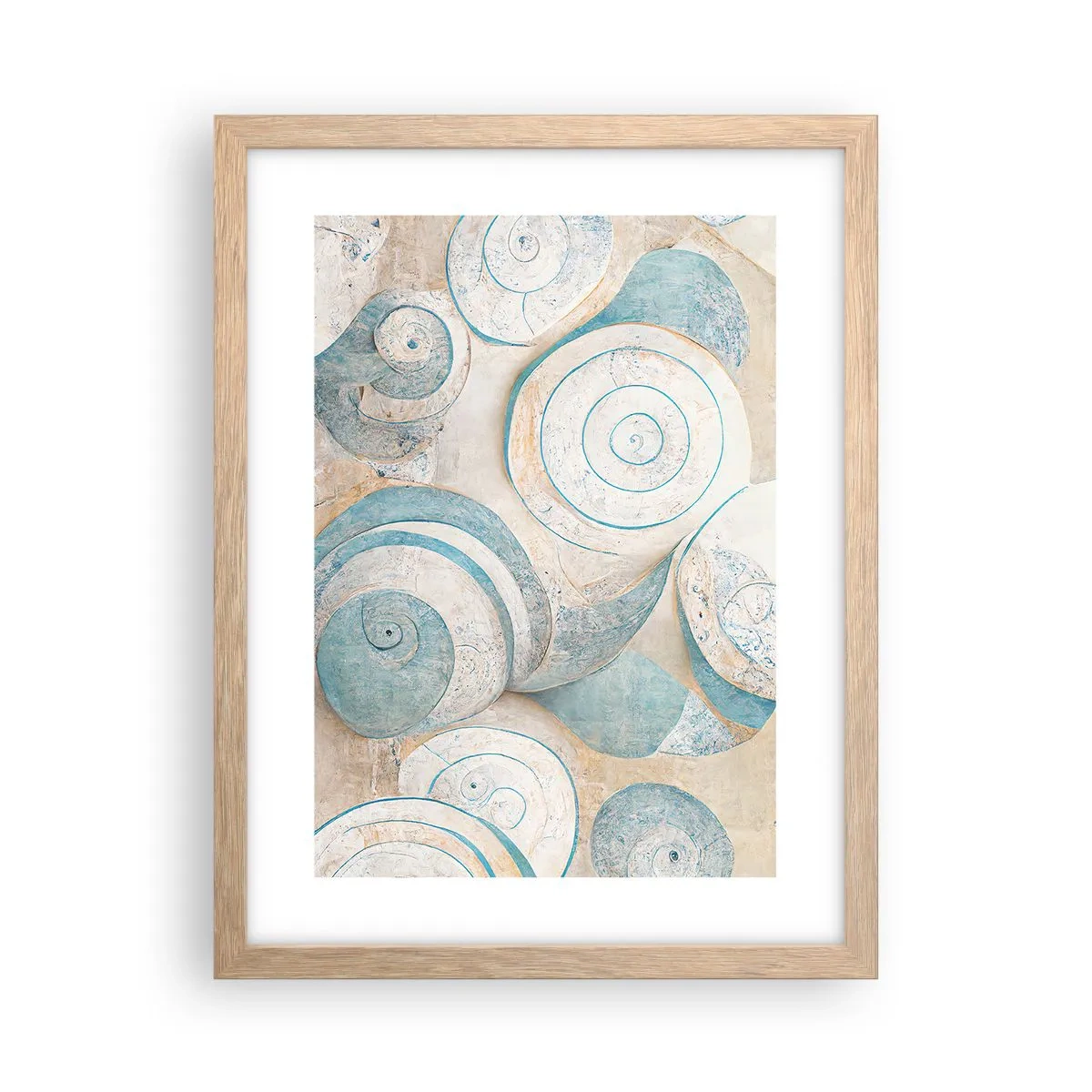 Affiche dans un chêne clair - Poster - Que cache la coque ? - 30x40 cm