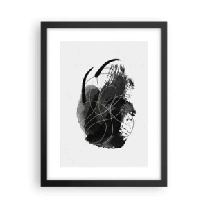 Affiche dans un cadre noir - Poster - Fait de noir - 30x40 cm