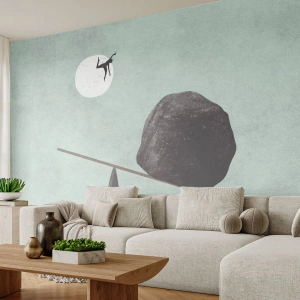 Papier peint sur mesure Premium Sand - Réalisation de ses rêves - Abstraction, Morceau, Homme