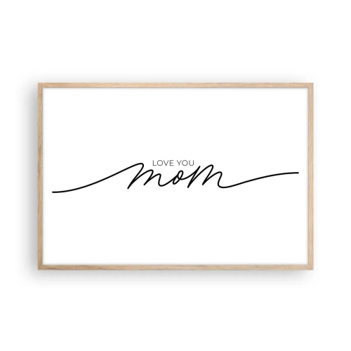 Affiche dans un chêne clair - Poster - Grand chamboulement - 91x61 cm