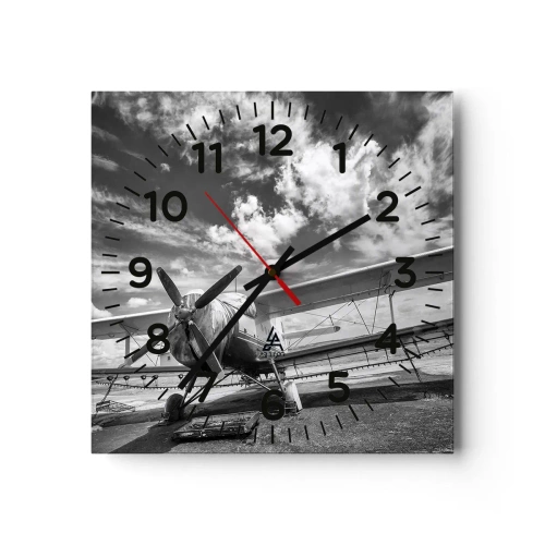 Horloge murale - Pendule murale - Je suis impatient! - 30x30 cm