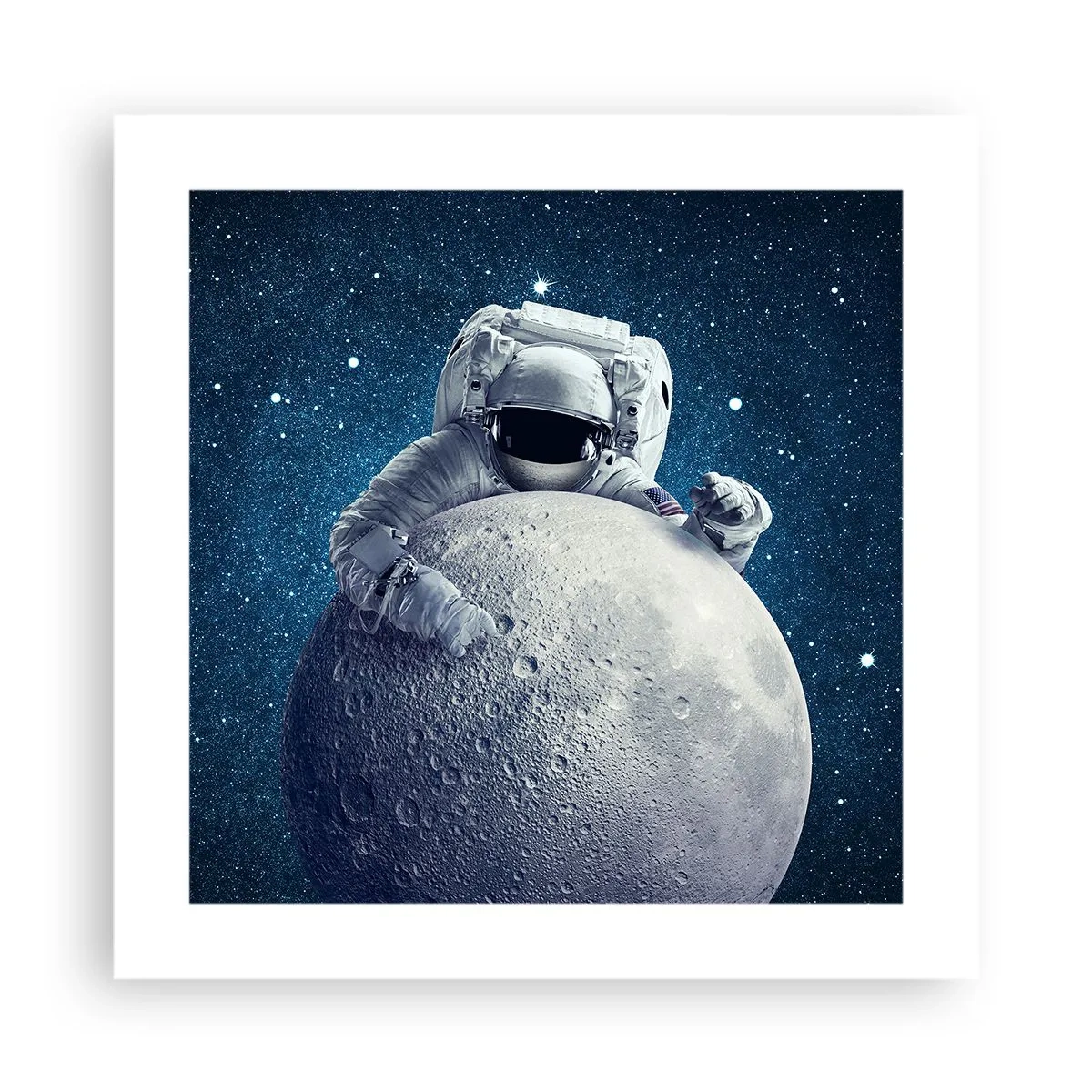 Affiche - Poster - Comique de l'espace - 40x40 cm