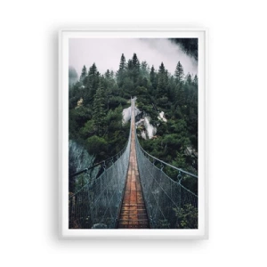 Affiche dans un cadre blanc - Poster - Uniquement pour les aigles - 70x100 cm