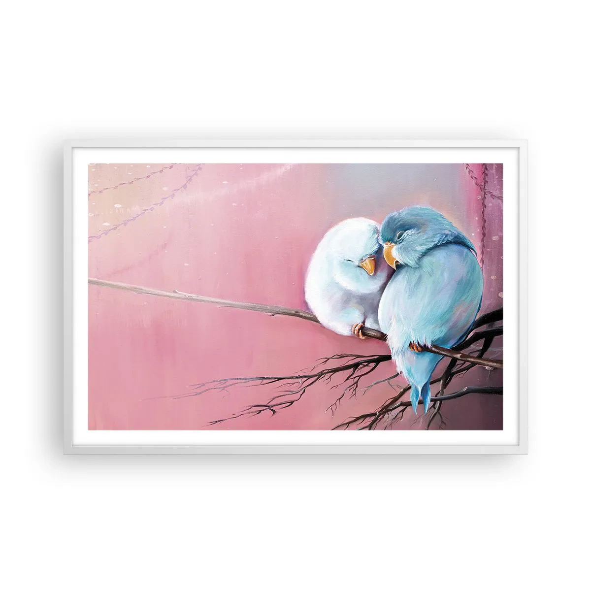 Affiche dans un cadre blanc - Poster - Que dire de plus?... - 91x61 cm