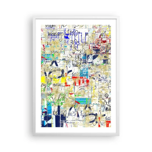 Affiche dans un cadre blanc - Poster - Ca fait juste plaisir aux yeux - 50x70 cm