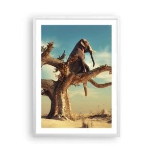 Affiche dans un cadre blanc - Poster - Nouveau point de vue - 50x70 cm