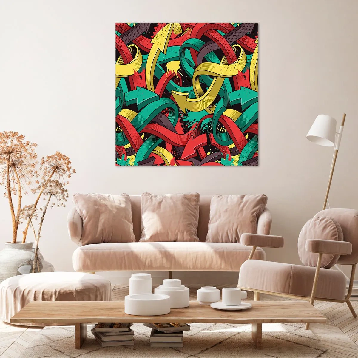 Impression sur toile - Image sur toile - Quel chemin vers le but ? - 60x60 cm