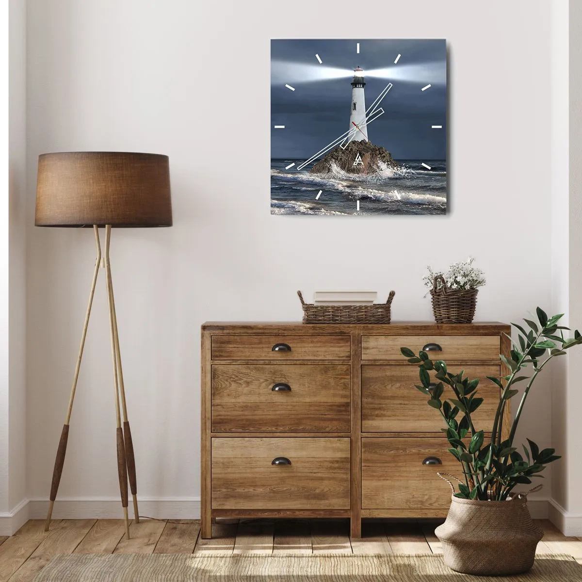 Horloge murale - Pendule murale - I… i… ici ! - 30x30 cm