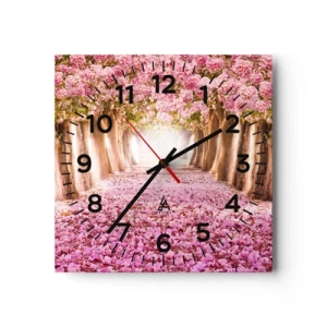 Horloge murale - Pendule murale - La route du paradis - 40x40 cm