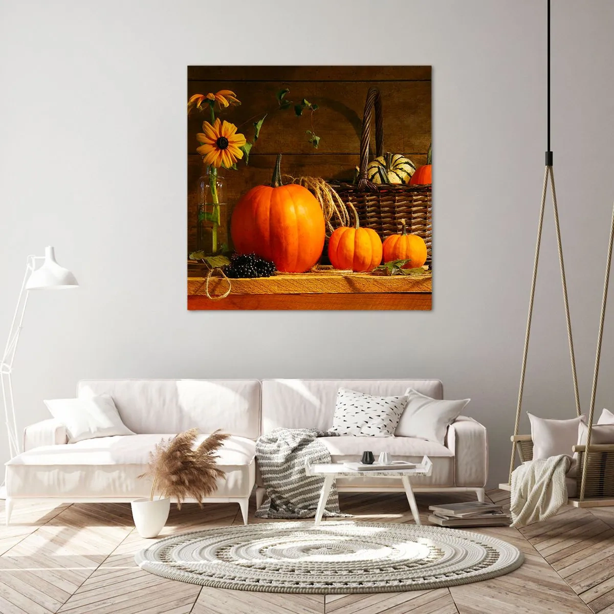 Impression sur toile - Image sur toile - Une composition rustique - cadeaux d'automne - 30x30 cm