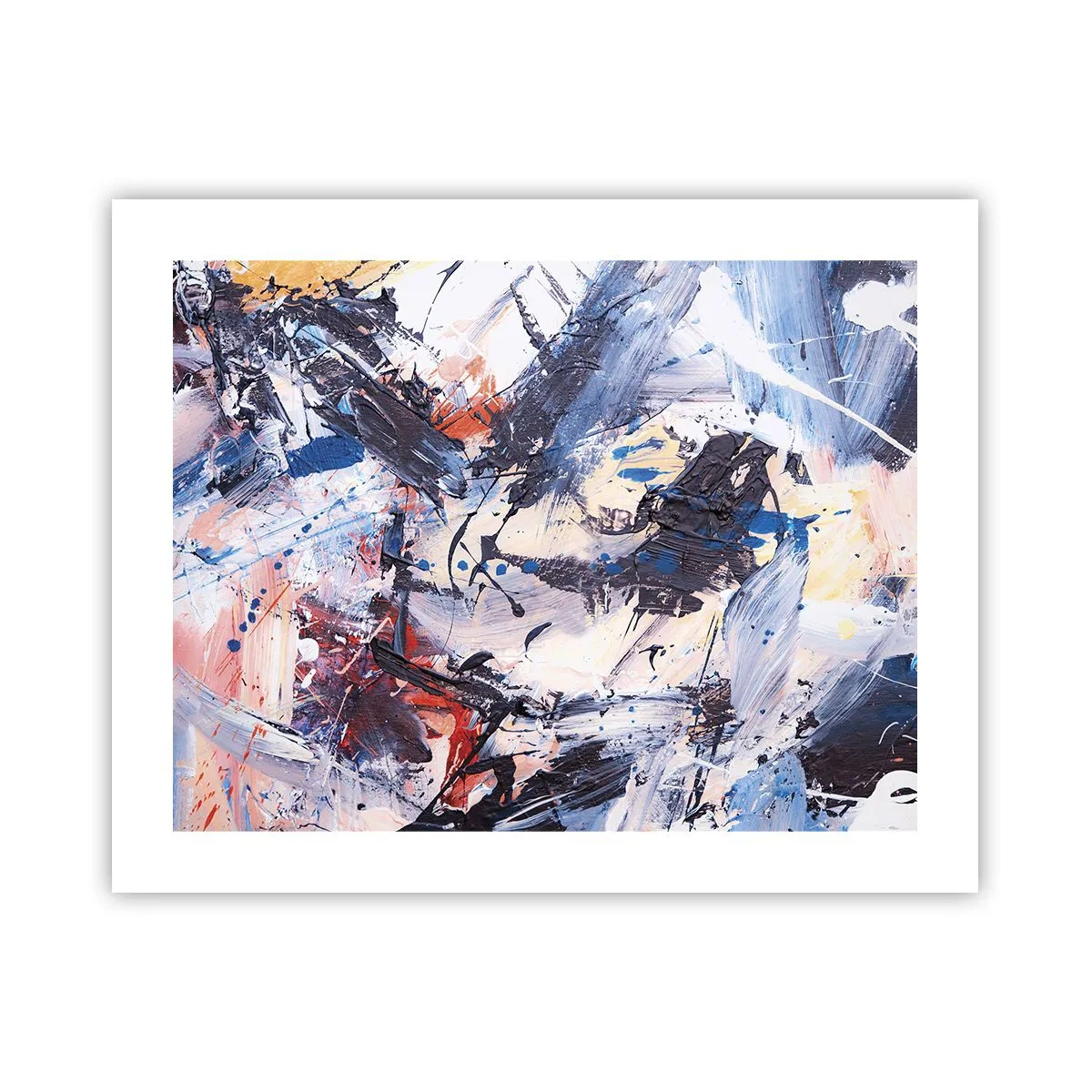 Affiche - Poster - La danse folle de l'abstrait - 50x40 cm
