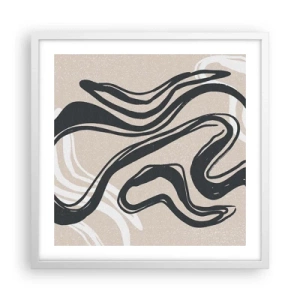 Affiche dans un cadre blanc - Poster - Expression multipliée - 50x50 cm