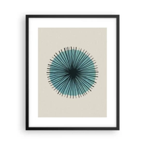 Affiche dans un cadre noir - Poster - Rayonnant dans l'azur - 40x50 cm