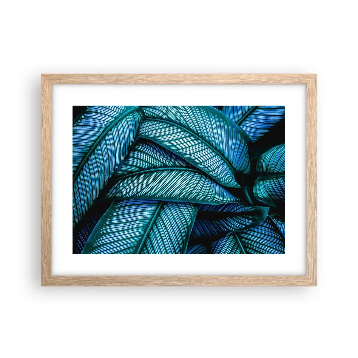 Affiche dans un chêne clair - Poster - Lignes de vie - 40x30 cm