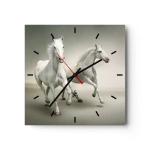 Horloge murale - Pendule murale - White power! - 40x40 cm
