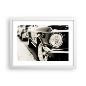 Affiche dans un cadre blanc - Poster - Brillance permanente - 40x30 cm