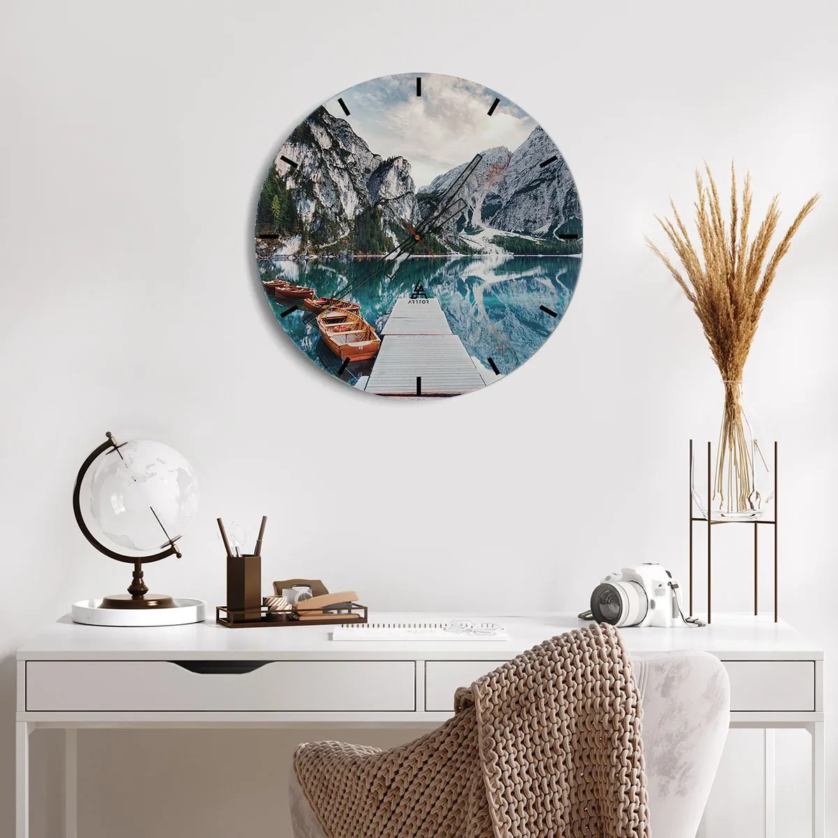 Horloge murale - Pendule murale - On va te montrer la beauté - 40x40 cm