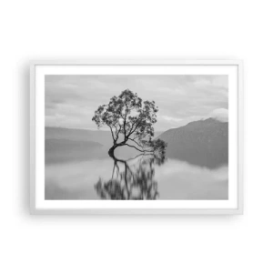 Affiche dans un cadre blanc - Poster - Un tel pays existe - 70x50 cm