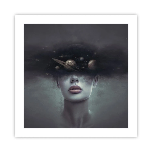 Affiche - Poster - Et les planètes deviennent folles... - 50x50 cm