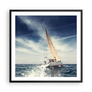 Affiche dans un cadre noir - Poster - Ils ne nous rattraperont pas ! - 60x60 cm