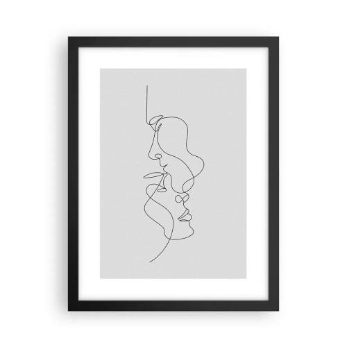 Affiche dans un cadre noir - Poster - Chaleur de désir renaissant - 30x40 cm