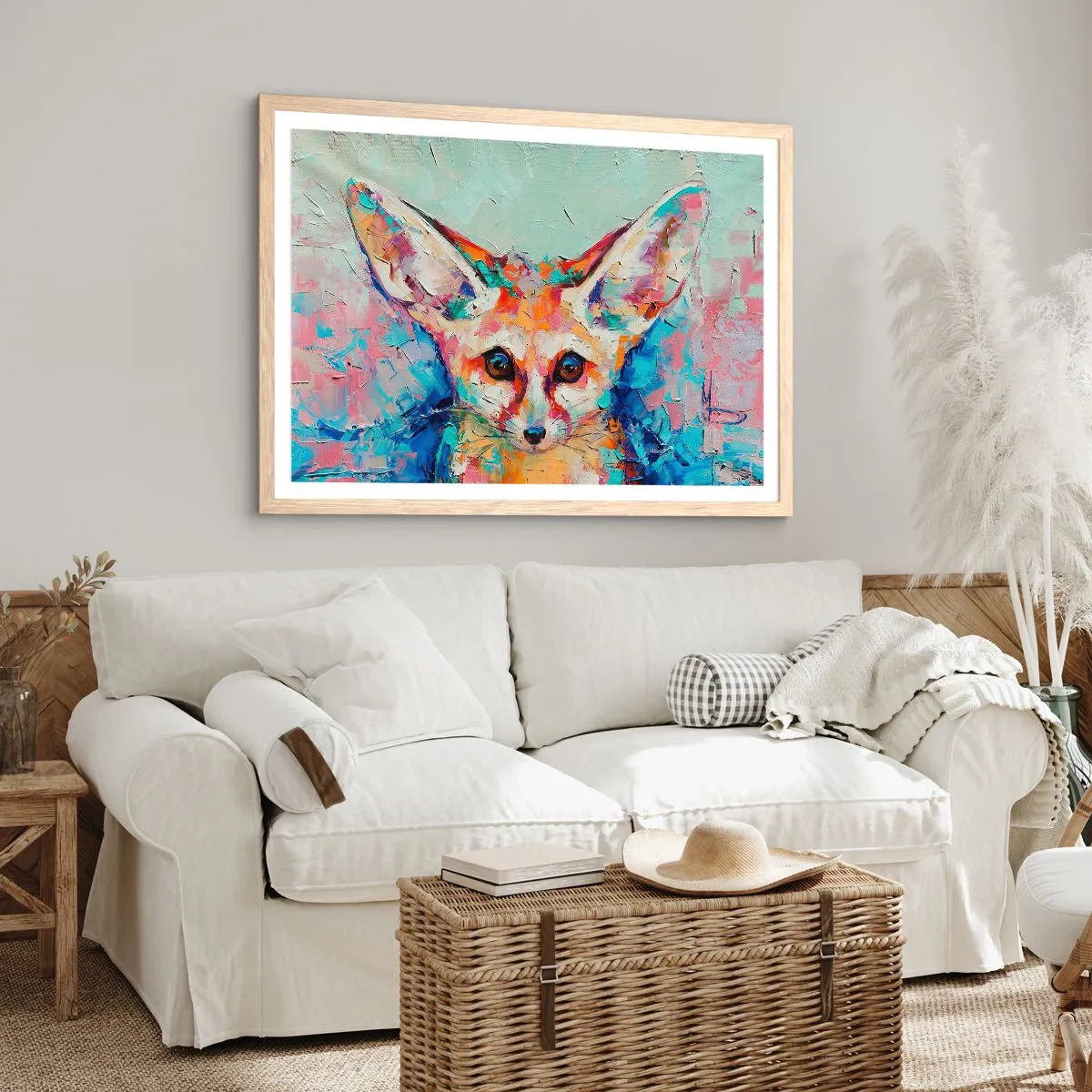 Affiche dans un chêne clair - Poster - Etes-vous prêts pour moi? - 40x30 cm