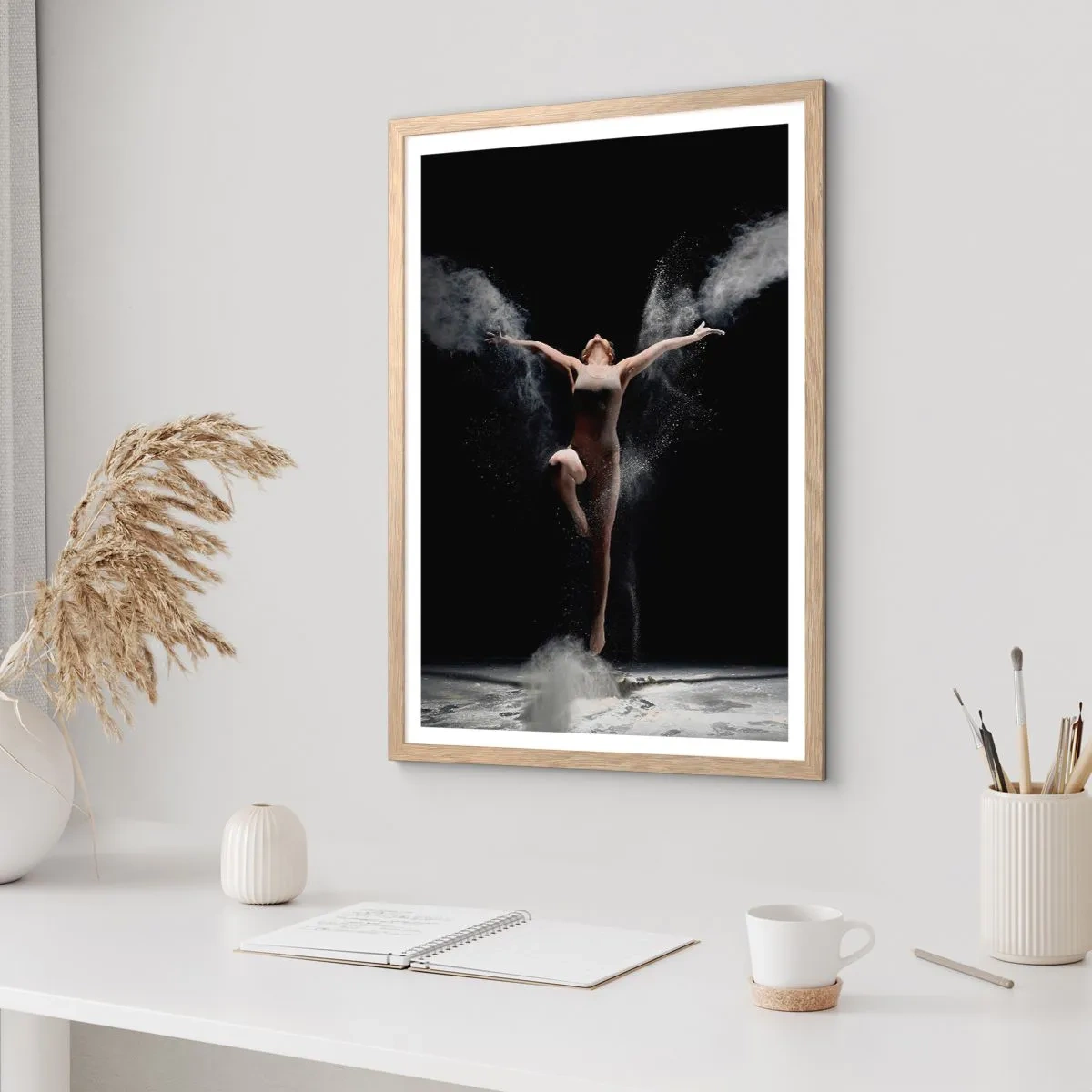 Affiche dans un chêne clair - Poster - Les elfes existent - 61x91 cm