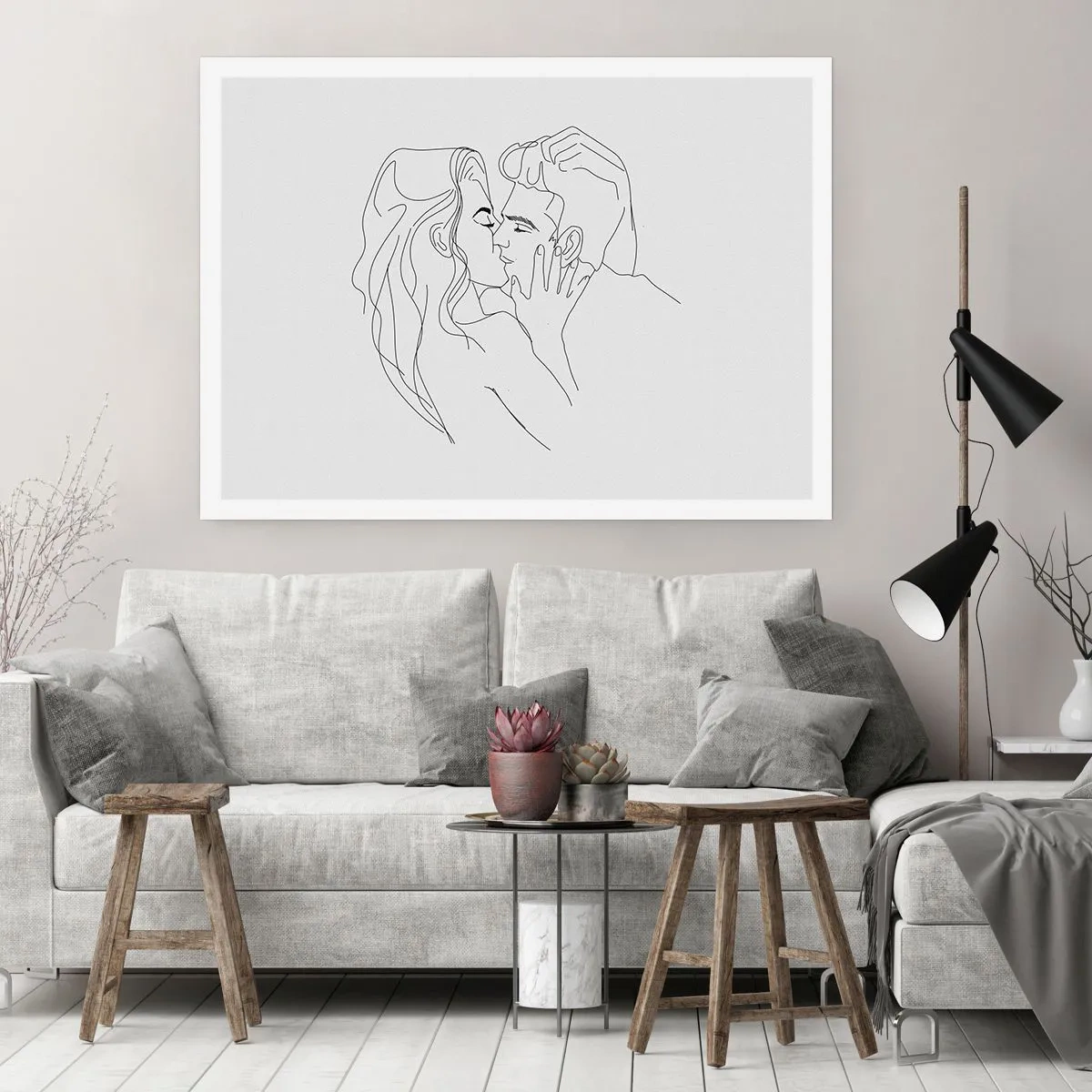 Affiche - Poster - La même ligne - 70x50 cm