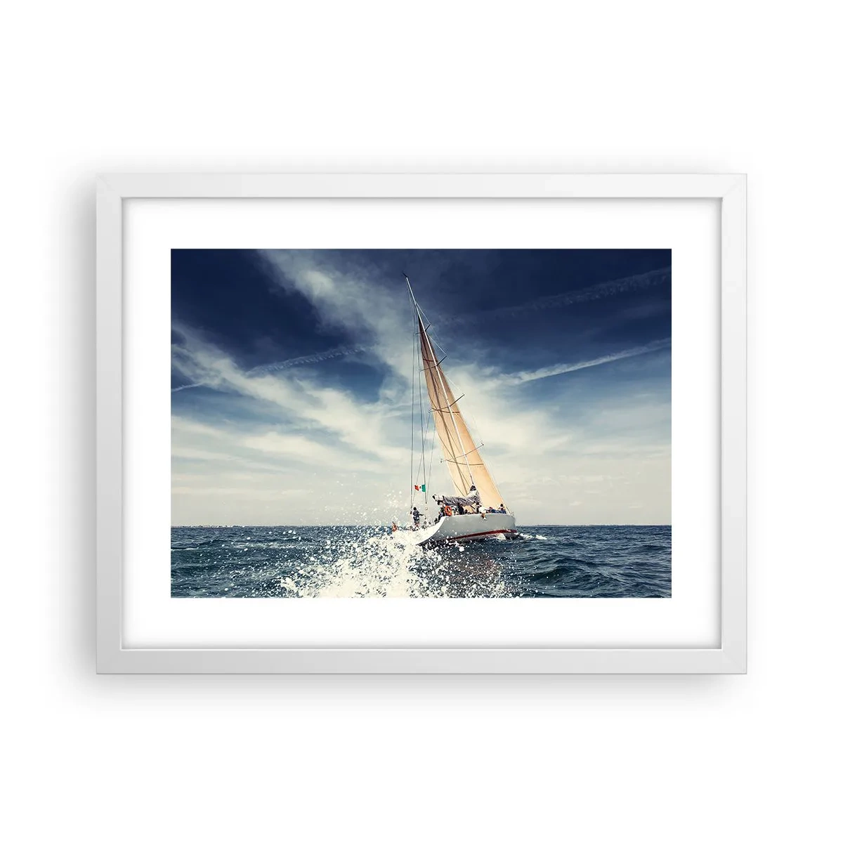 Affiche dans un cadre blanc - Poster - Ils ne nous rattraperont pas ! - 40x30 cm