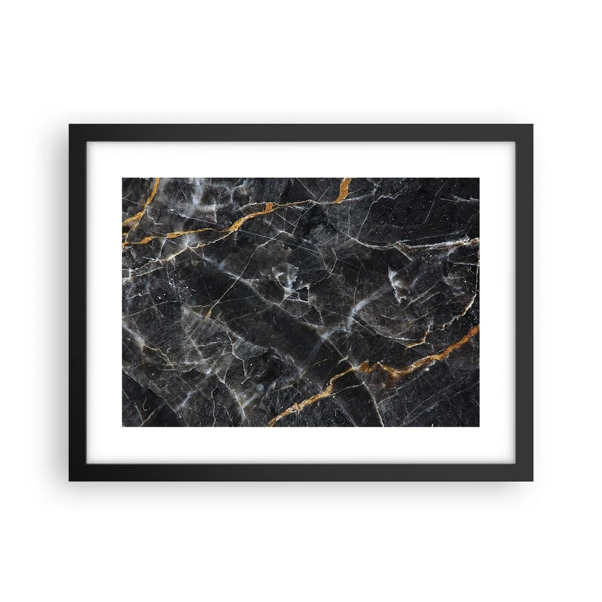 Affiche dans un cadre noir - Poster - La vie intérieure de la pierre - 40x30 cm