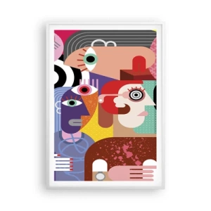 Affiche dans un cadre blanc - Poster - Nous par M. Picasso - 70x100 cm