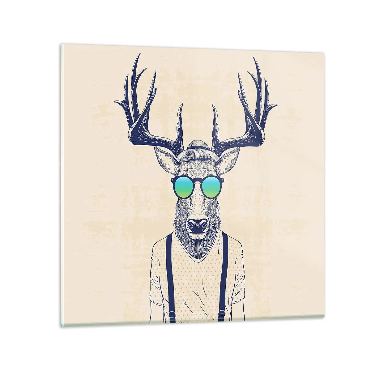 Impression sur verre - Image sur verre - A qui vous attendiez-vous ? - 50x50 cm