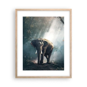 Affiche dans un chêne clair - Poster - Une balade tranquille - 40x50 cm