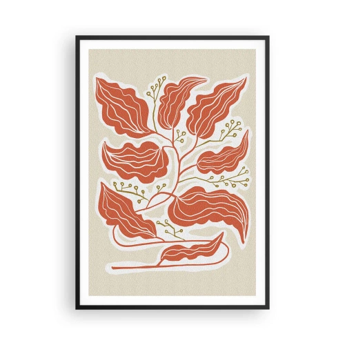 Affiche dans un cadre noir - Poster - Folk et coloré - 70x100 cm