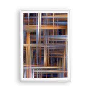 Affiche dans un cadre blanc - Poster - Tissé de lumière - 70x100 cm