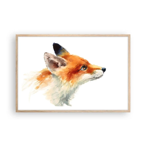 Affiche dans un chêne clair - Poster - Vous ne pouvez jamais être trop prudent - 91x61 cm