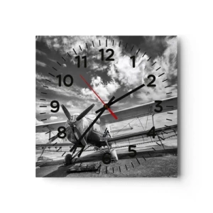 Horloge murale - Pendule murale - Je suis impatient! - 30x30 cm