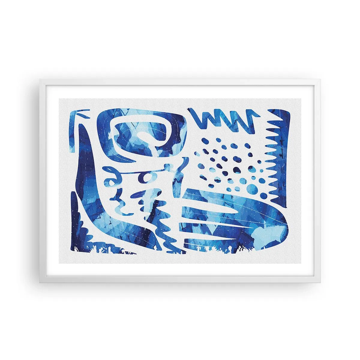 Affiche dans un cadre blanc - Poster - Retour aux racines - 70x50 cm