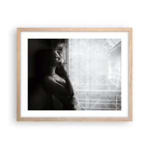 Affiche dans un chêne clair - Poster - Vous sentez-vous libre ? - 50x40 cm