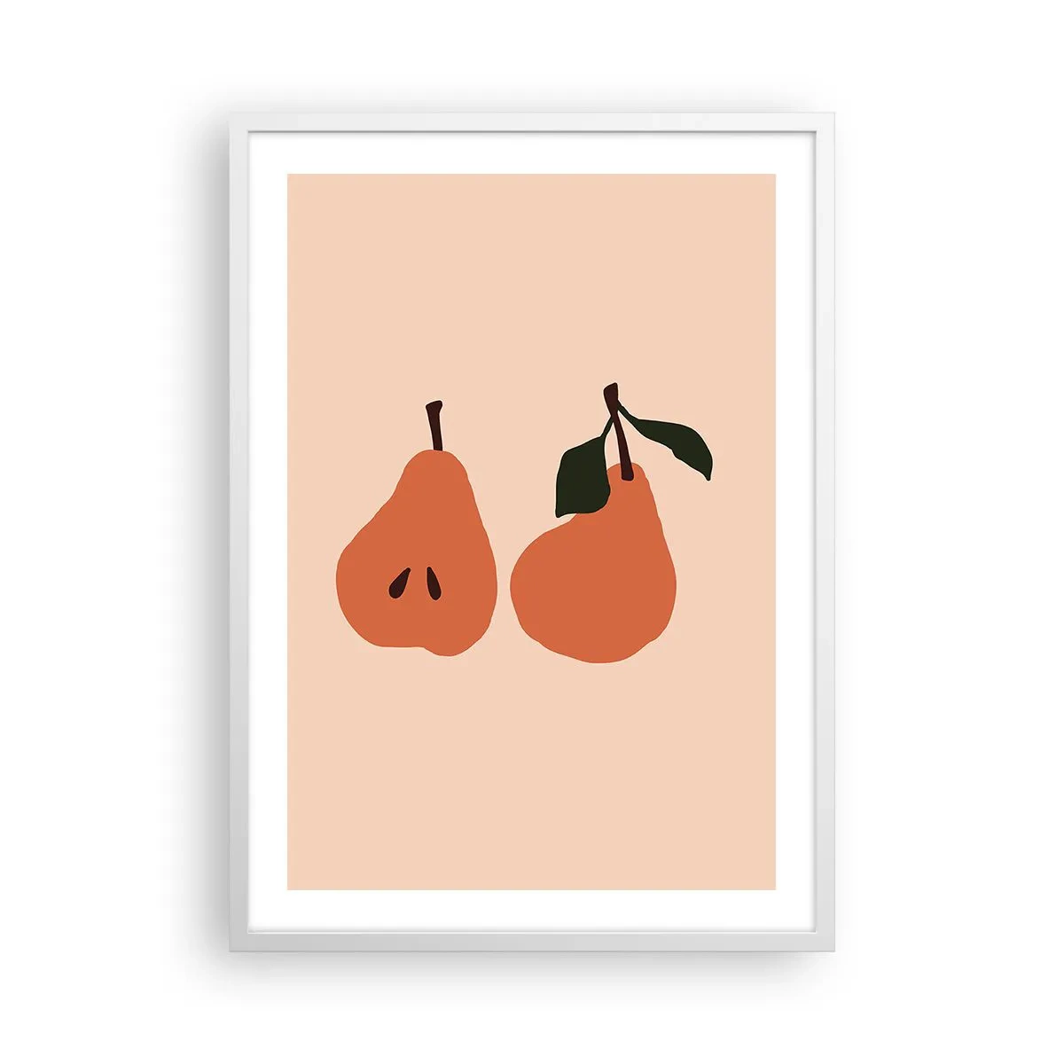 Affiche dans un cadre blanc - Poster - La douceur elle-même - 50x70 cm