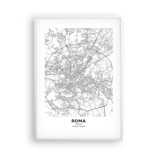 Affiche dans un cadre blanc - Poster - Cercle romain - 70x100 cm