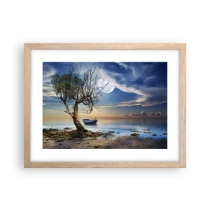 Affiche dans un chêne clair - Poster - Est-ce la fin ou le début ? - 40x30 cm