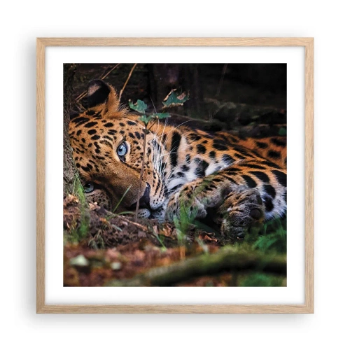 Affiche dans un chêne clair - Poster - Fais-moi confiance - 50x50 cm